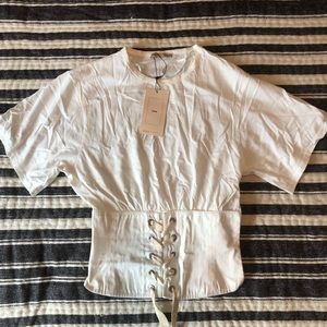 Zara Corset Crop Tee